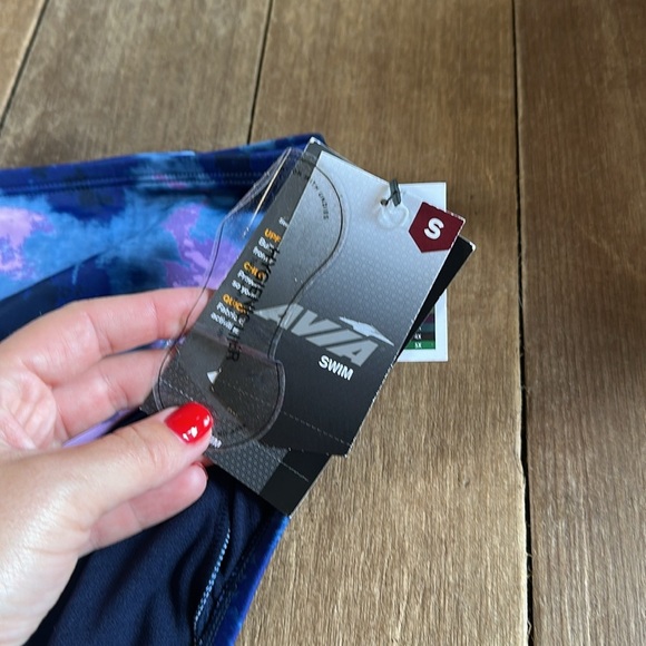 NWT Avia Swim bottom purple and blue size small - Picture 3 of 4